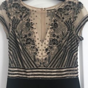 Adriana Papell Formal Floor Length Beaded Gown